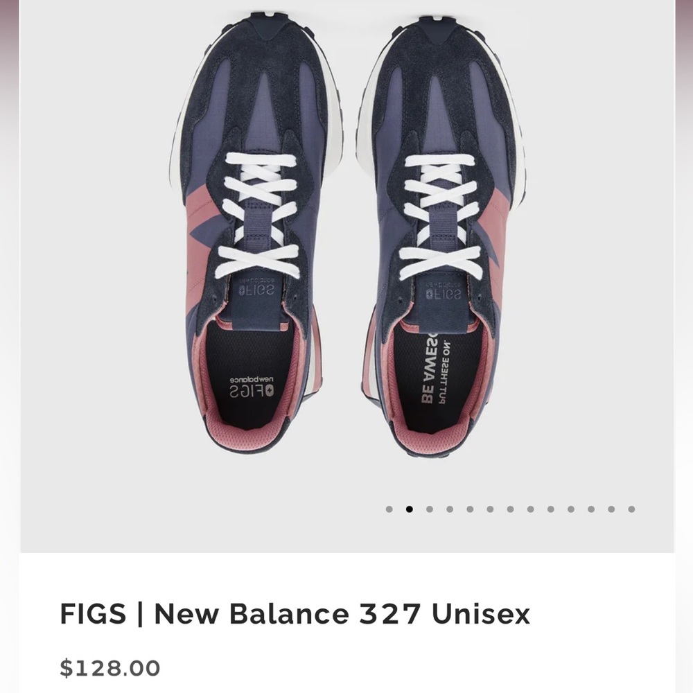 COPY - NWT FIGS New Balance 327 Space Navy Shoes. US Women size 7